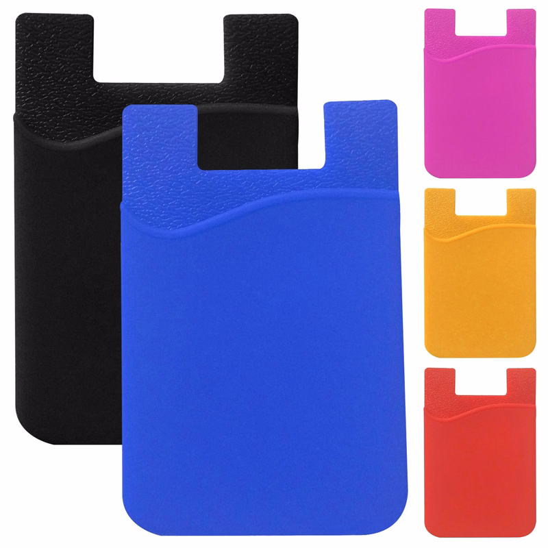 Silicone Phone Card Wallet Holder Back Sticker