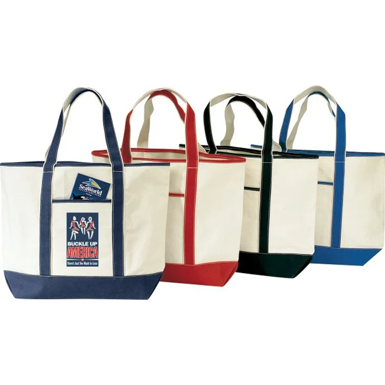 Deluxe Canvas Tote Bag, custom tote bag with logo imprint 1