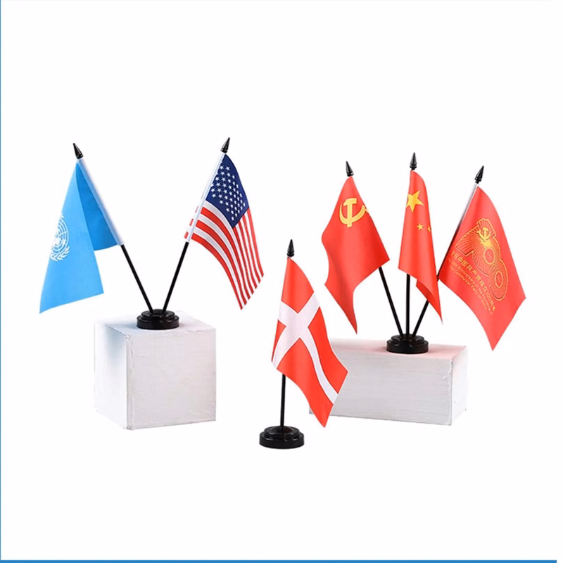 4"x6" Table Top Flags of Countries with 1 or 3-Hole Base