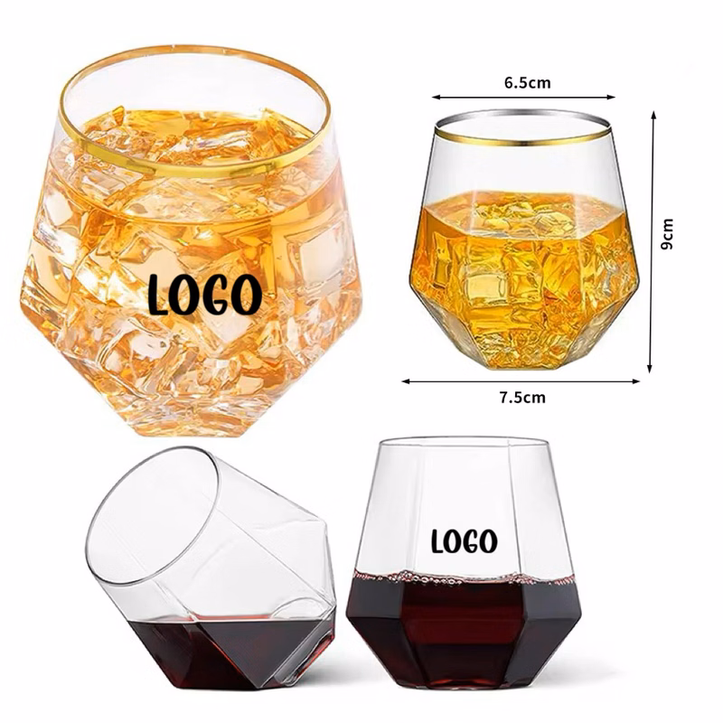 12 OZ Stemless Plastic Soda Cups