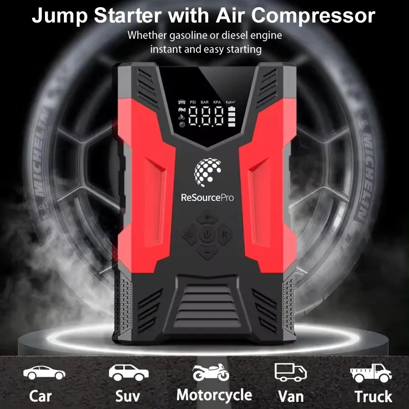 All in One Car Jump Starter with Air Pump 1