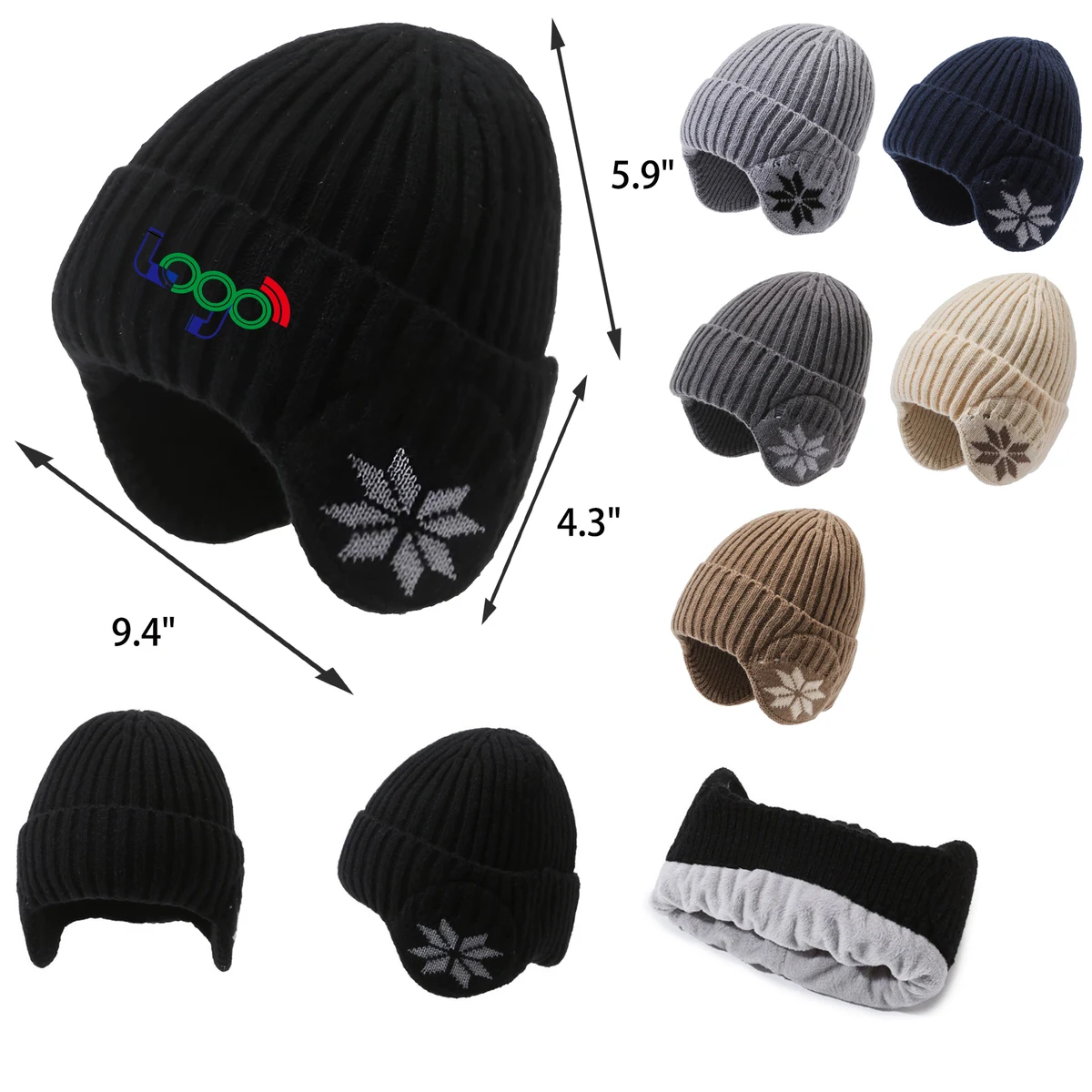 Stylish Winter Fleece Knitted Hat 1