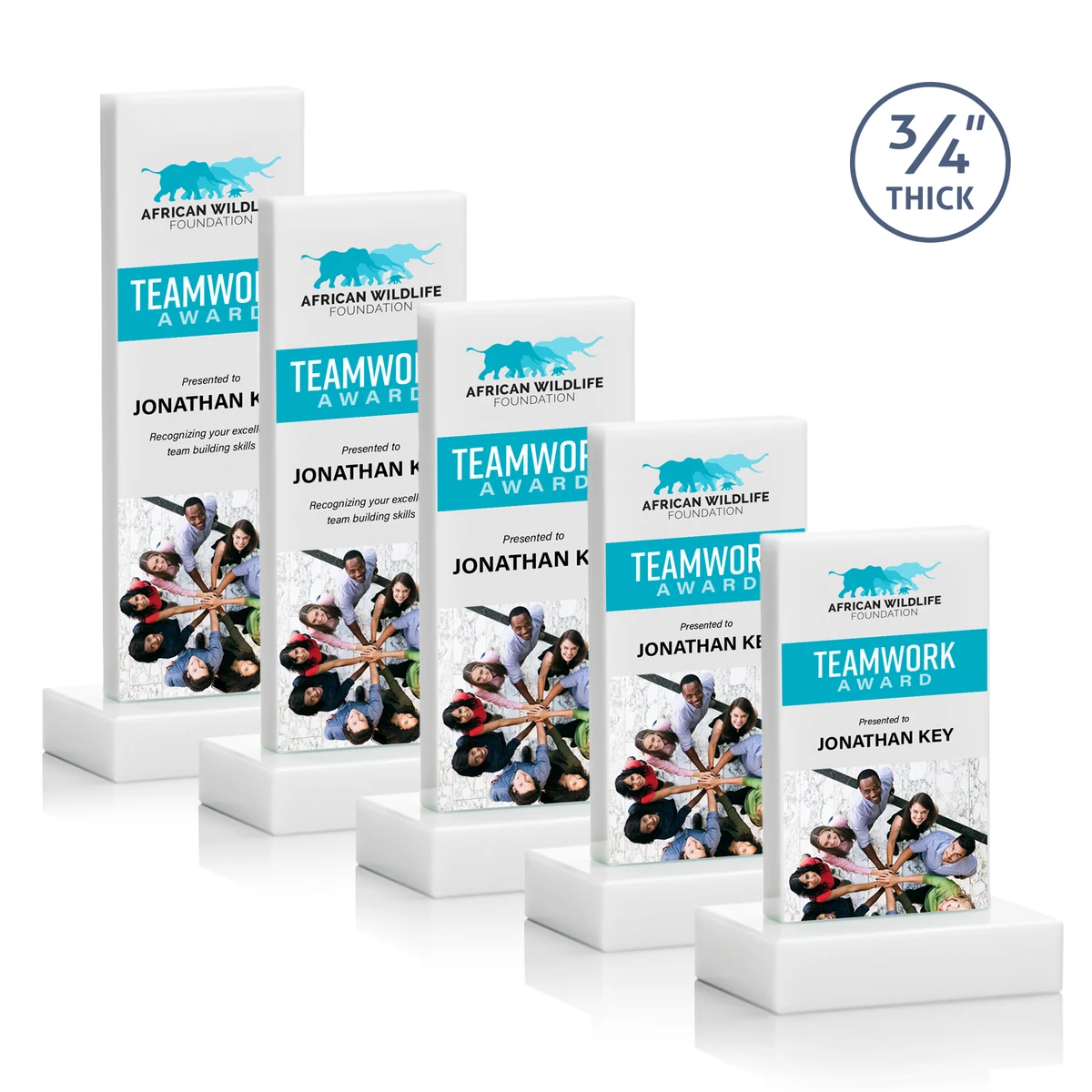 Hathaway VividPrint™ Award - White 1