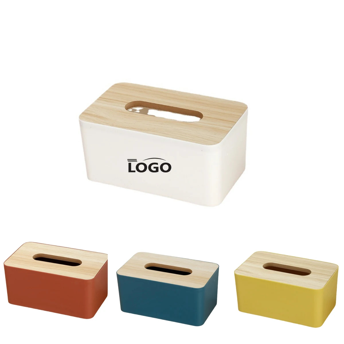 Wooden Covered Plastic Cardboard Box 1