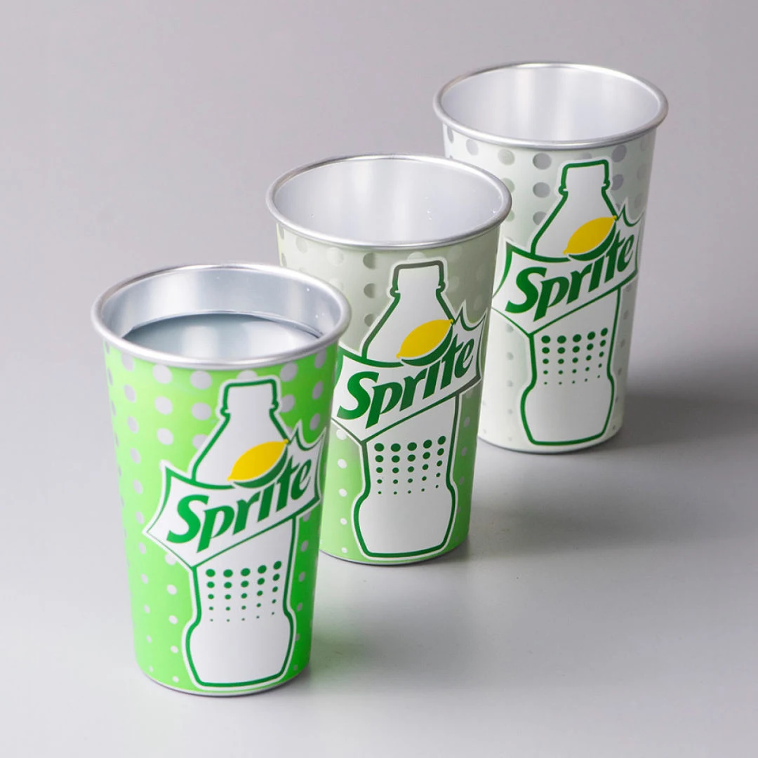 Reclaimed Aluminum Cup - Ocean, custom tumbler with logo imprint 1