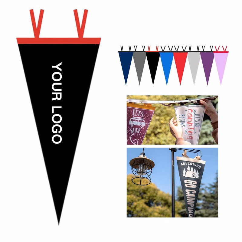 Custom Felt Pennant 11.9 by 29.6 Inches Durable