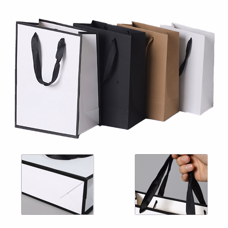 Paper Tote with Ribbon Handles