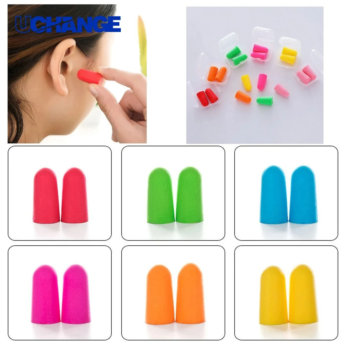 Noise Reducing Foam Earplugs with Reusable Case 1