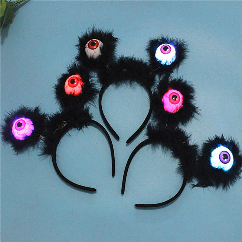 Halloween Light Up LED Glowing Eyeball Headband