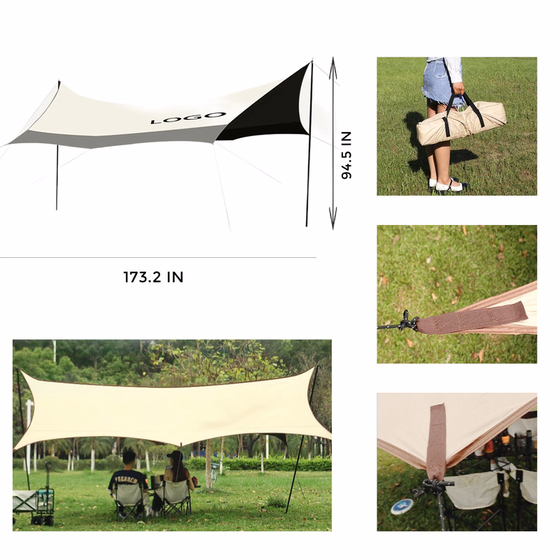 MOQ 1 PCS Spacious Outdoor Sunshade Canopy