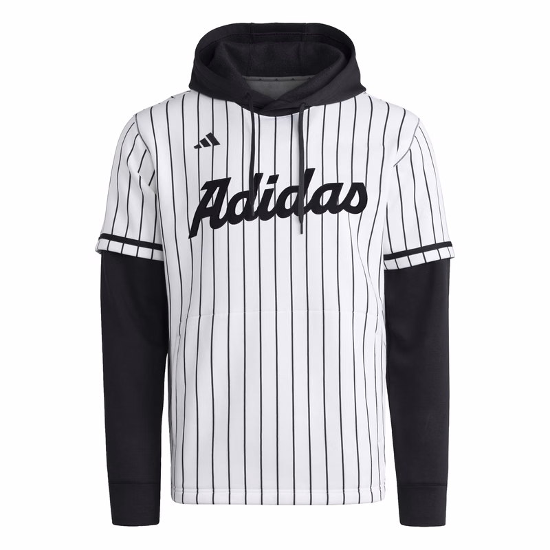 adidas Dugout Pinstripe Hooded Jersey