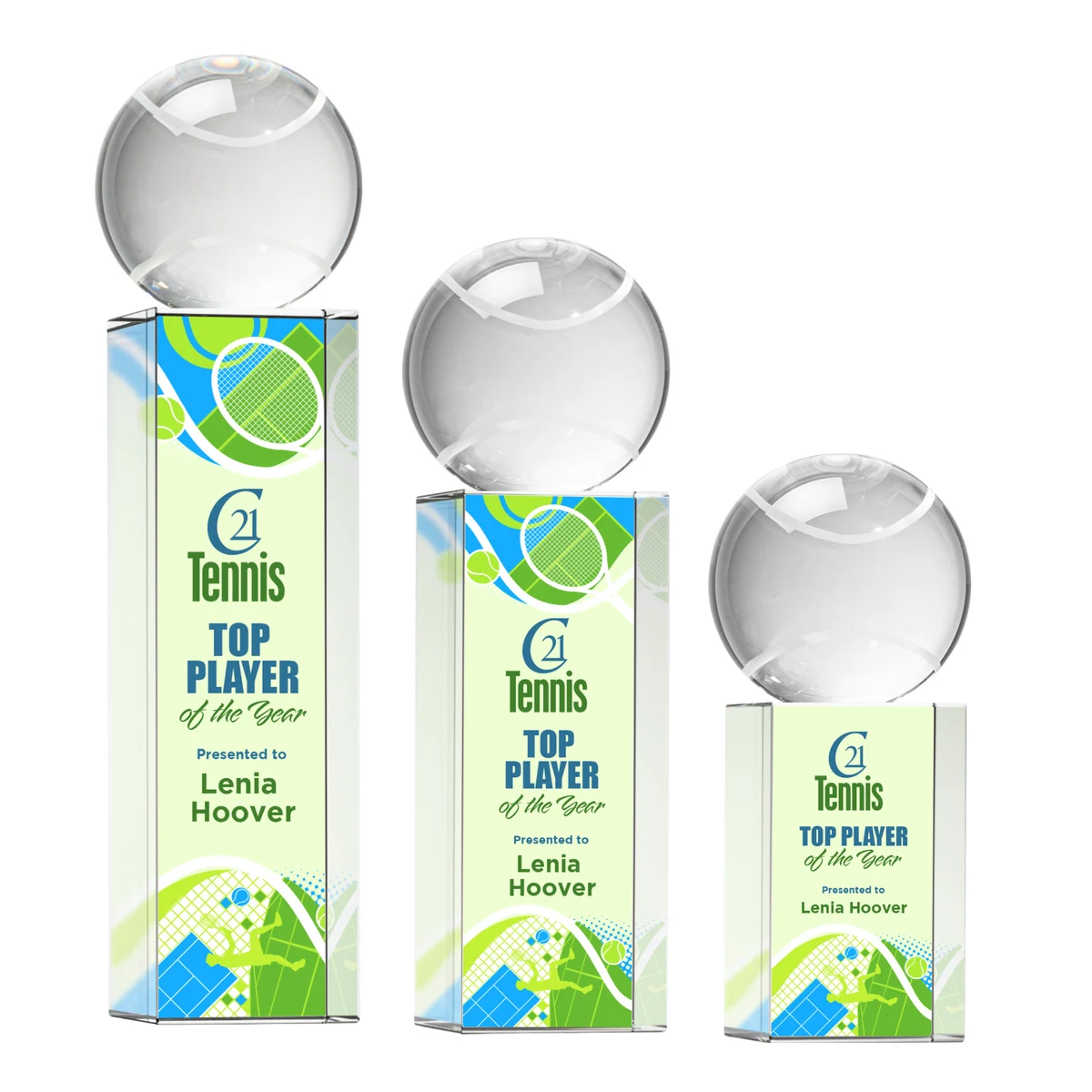 Tennis Ball VividPrint™ Award on Dakota 1