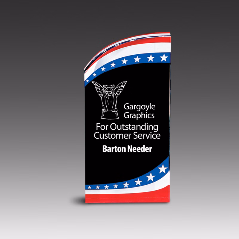 Freedom Award w/Patriotic Graphic (3"x7"x1")