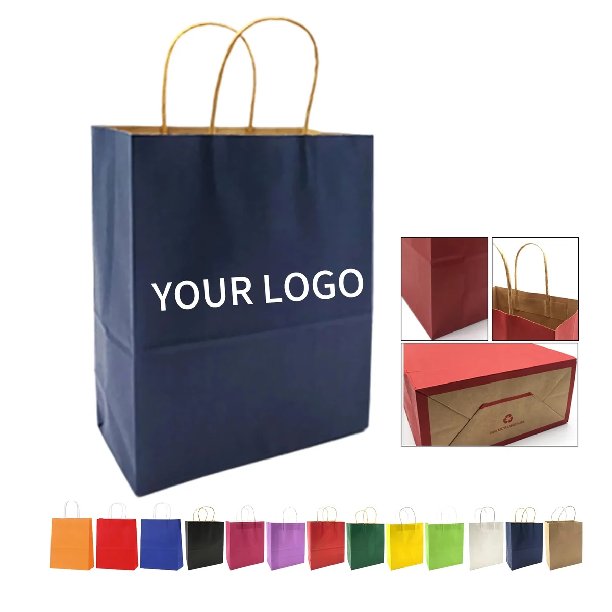 Kraft Paper Handle Bag 6 Inch for Gifts and Retail 1