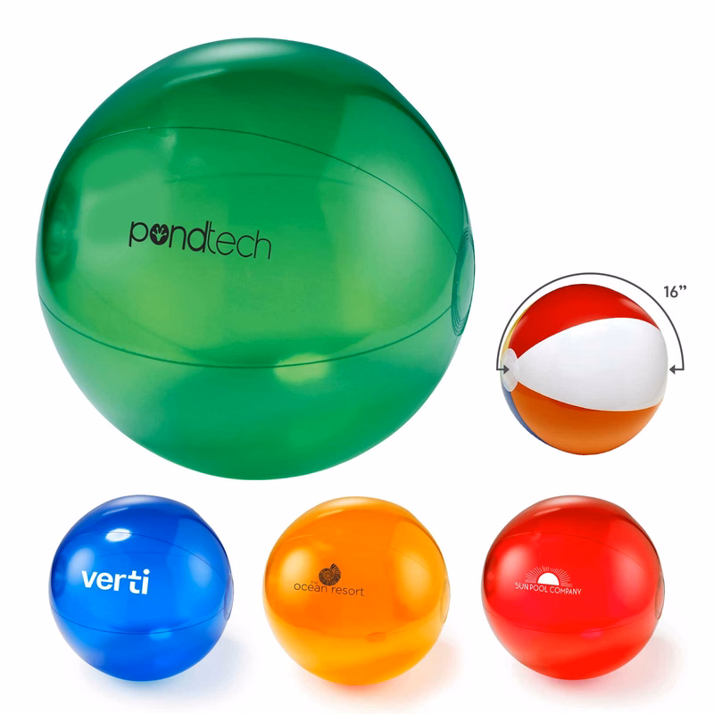16" Transparent Beach Ball