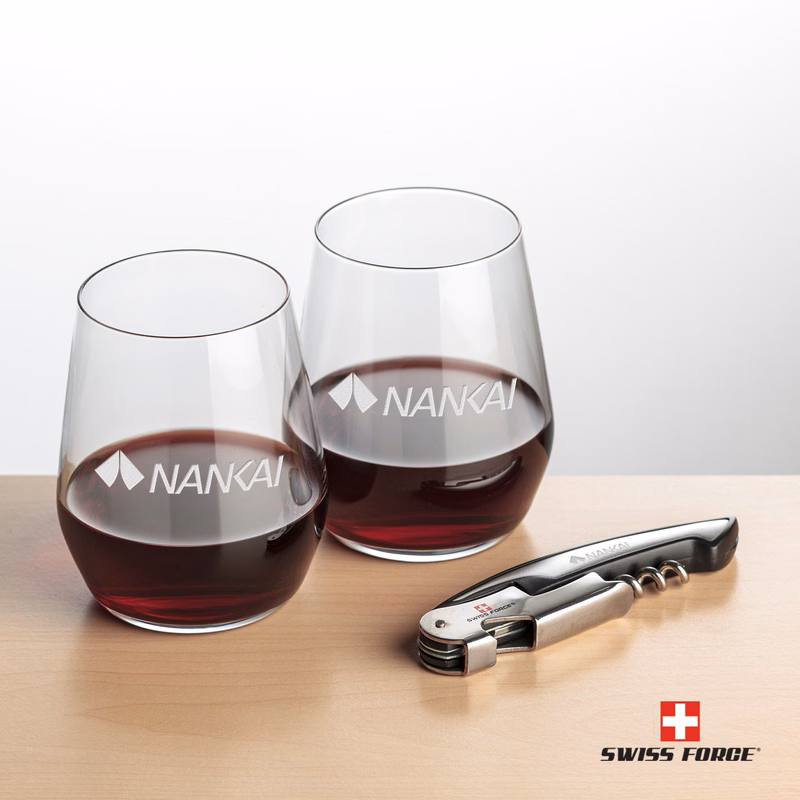 Swiss Force® Opener & Germain Stemless Wine