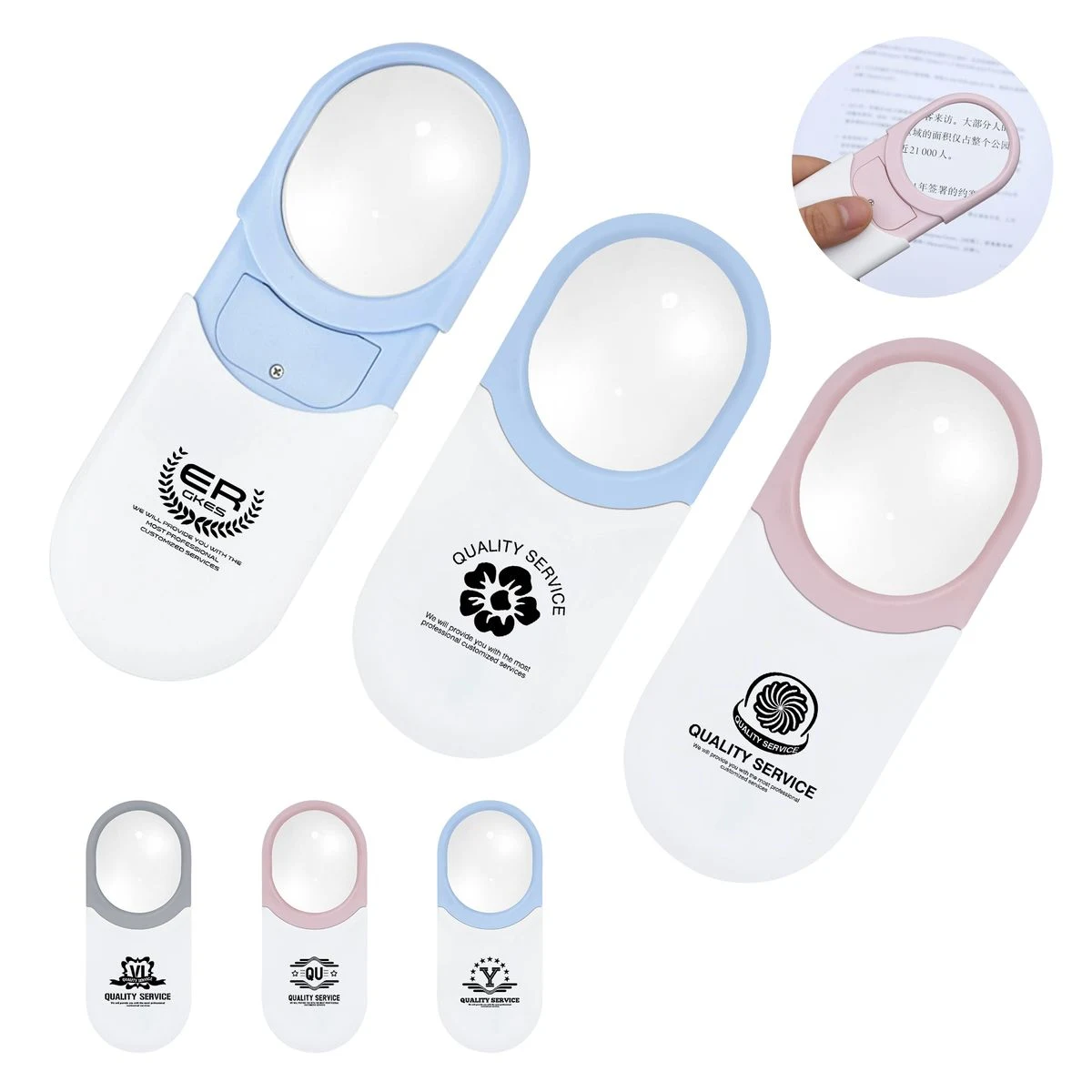 10X Handheld Magnifying Glass With Pull-Out LED Light 1