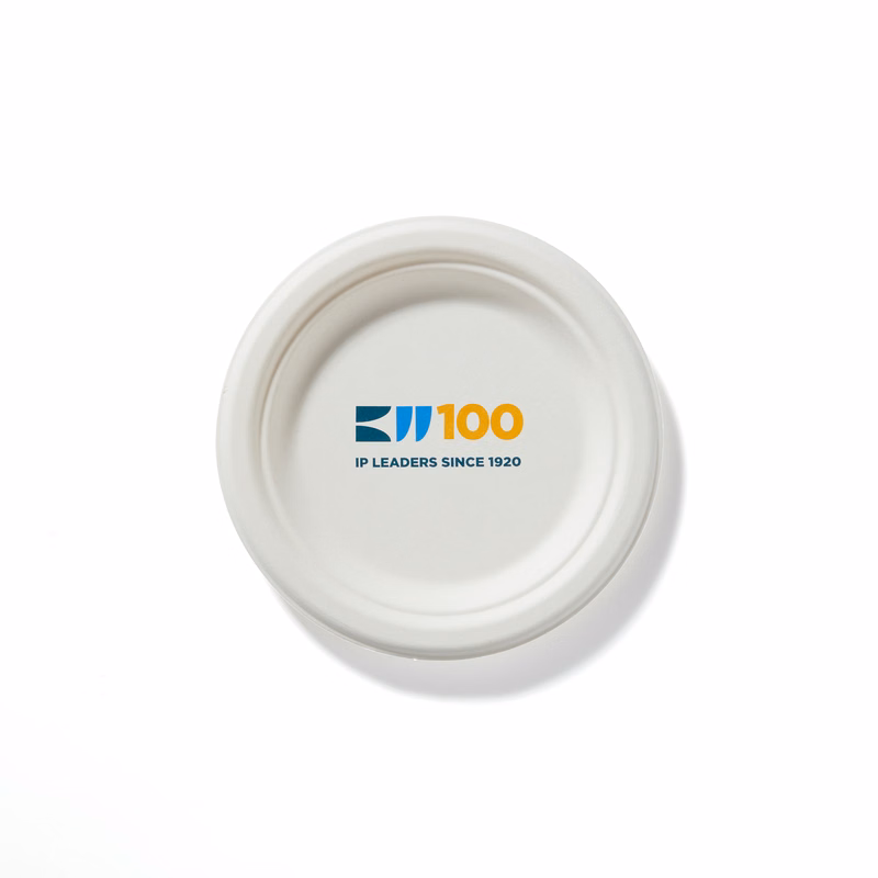 6 3/4"d Compostable White Paper Plates