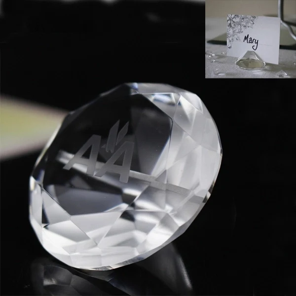 Crystal Diamond Place Card Holders 1