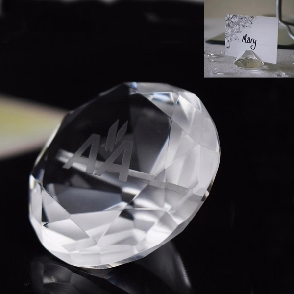 Crystal Diamond Place Card Holders