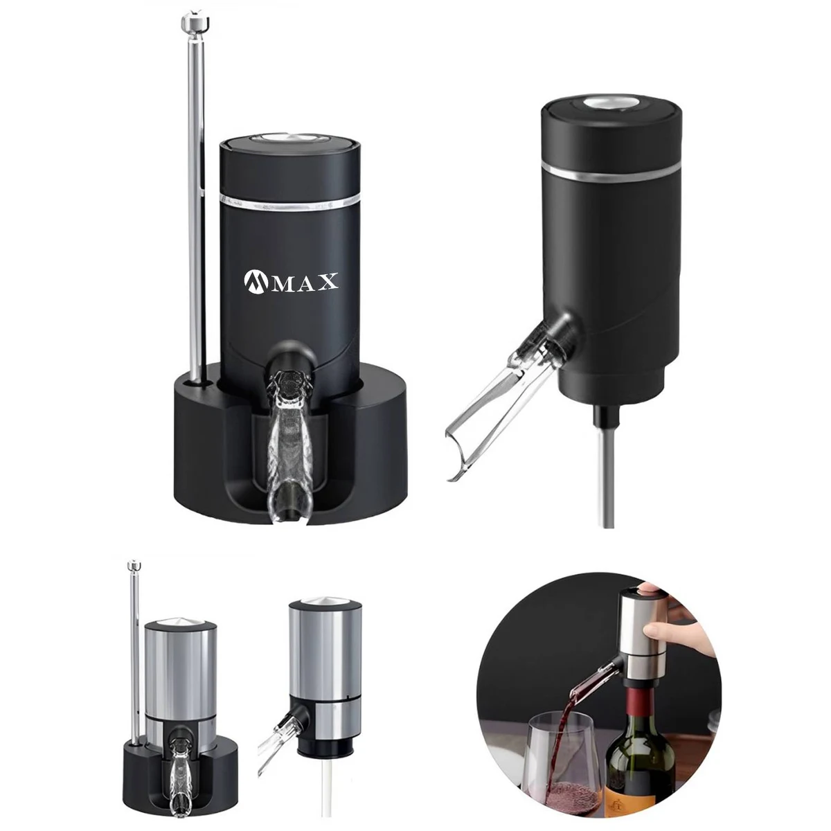 Multiple intelligent electronic wine aerators 1