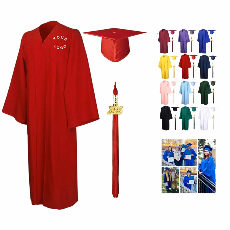 Polyester Graduation Set with Cap Gown and Tassel