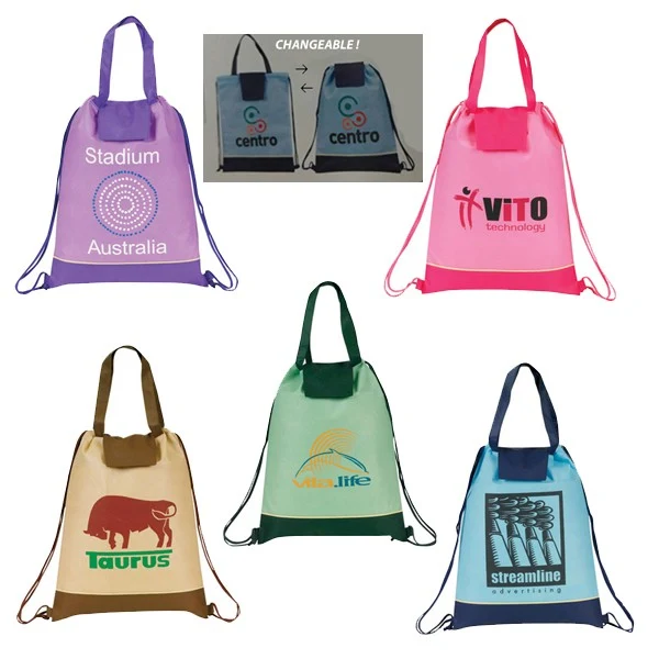 POLYPROPYLENE TWO WAY DRAWSTRING TOTE 1