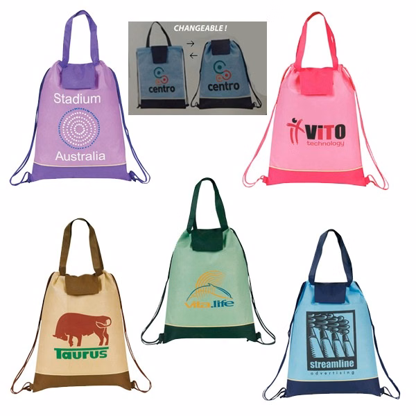 POLYPROPYLENE TWO WAY DRAWSTRING TOTE