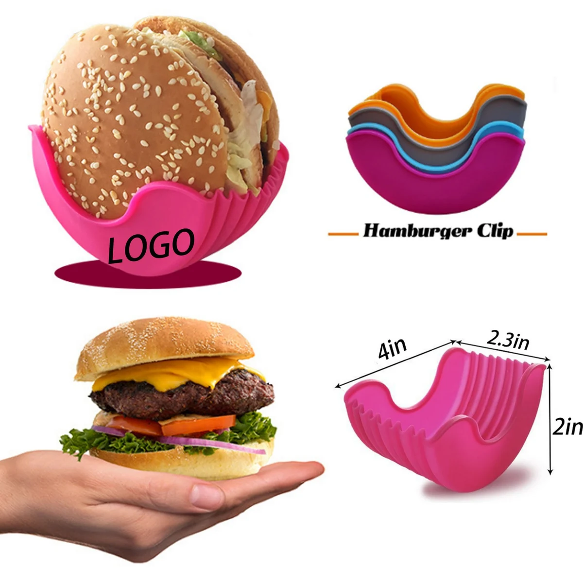 Silicone Burger Holder For Eating 1