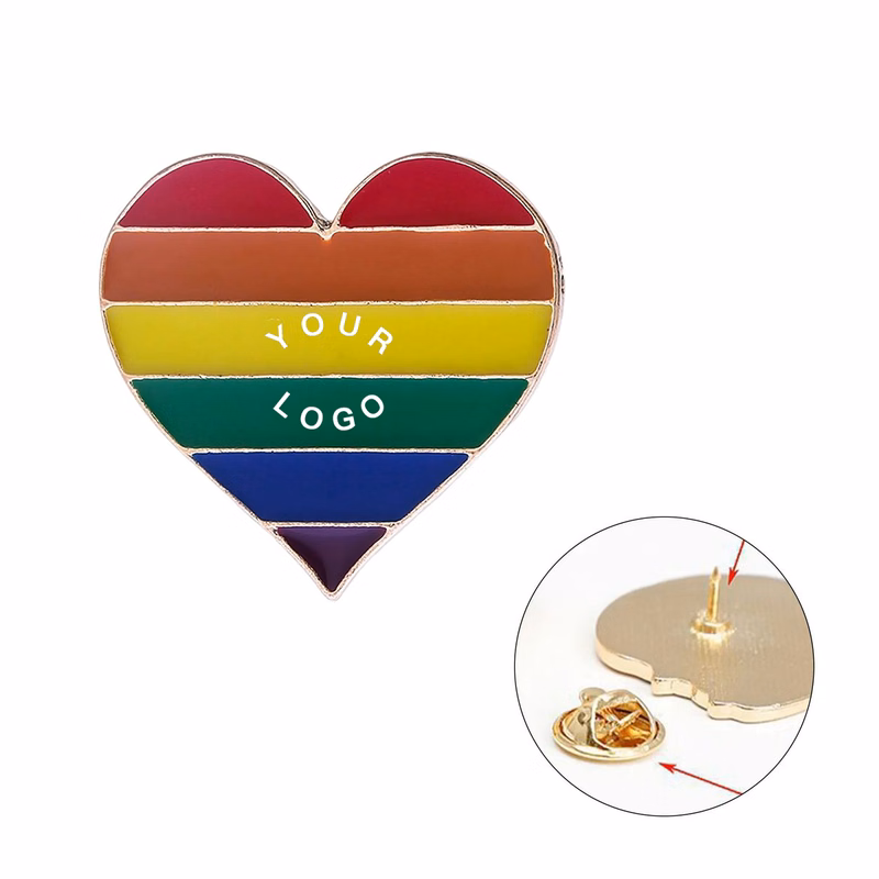 Rainbow Design Pin Zinc Alloy for Parades and Pride