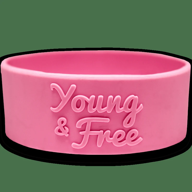 3/4 Inch Embossed Wristbands 1