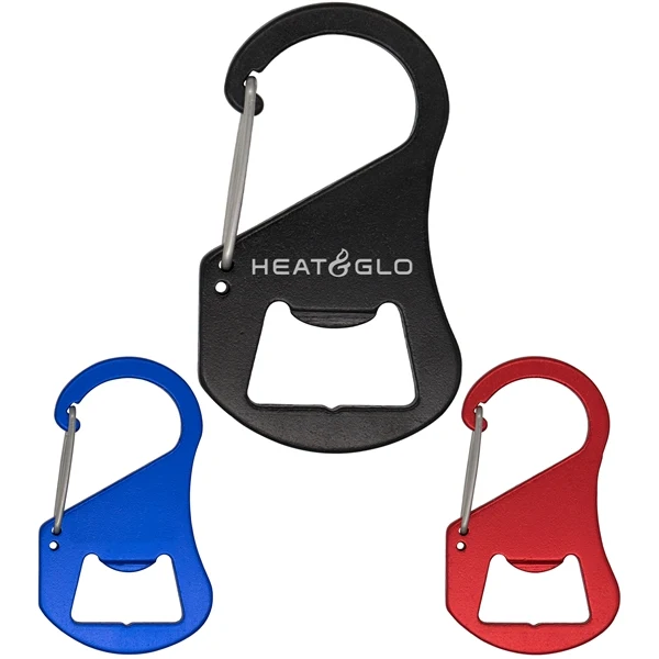 Custom 2.5in Aluminum Carabiner Bottle Opener Keychain — Multitasking Compact Accessory 1