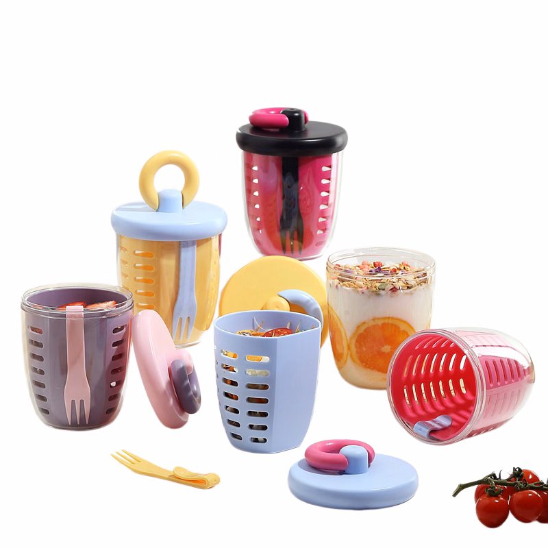 Double Layer Fruit Infuser Salad Breakfast Cup