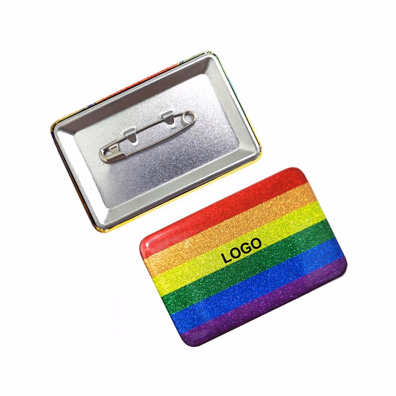 Glitter Button Pin (direct import)
