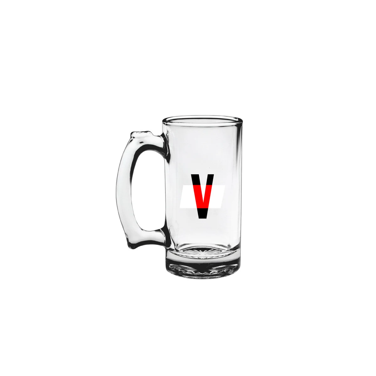 16oz Glass Beer Mugs w/ Handle 1