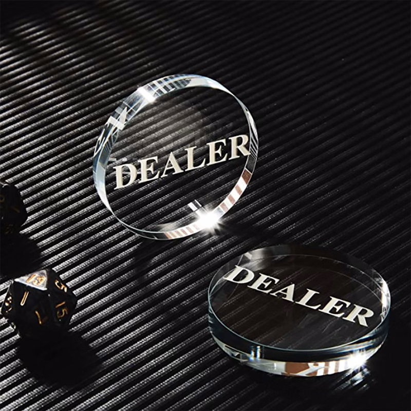 Crystal Dealer POKER CHIPS