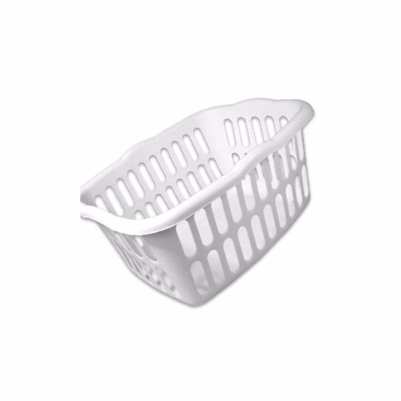 Laundry Baskets - White Poly Rectangular