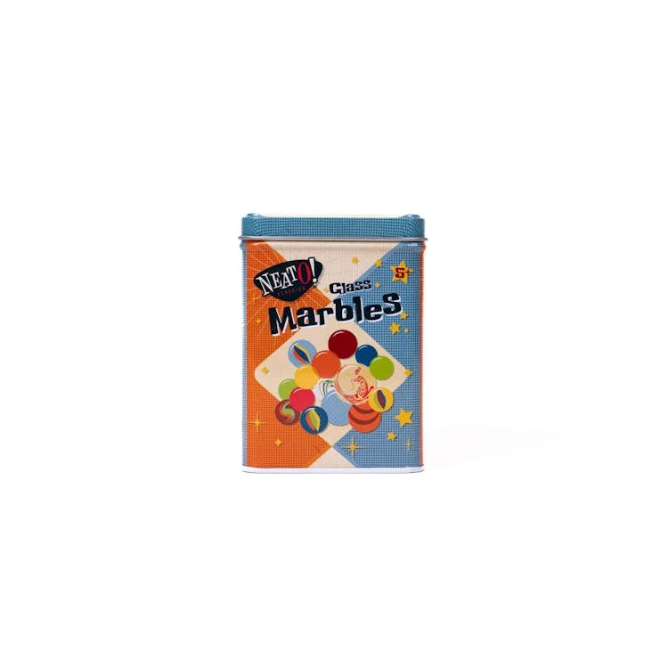 Marbles In a Tin Box - 160 Marbles 1