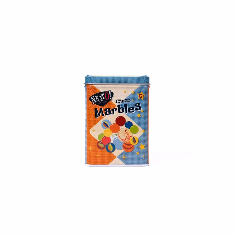 Marbles In a Tin Box - 160 Marbles