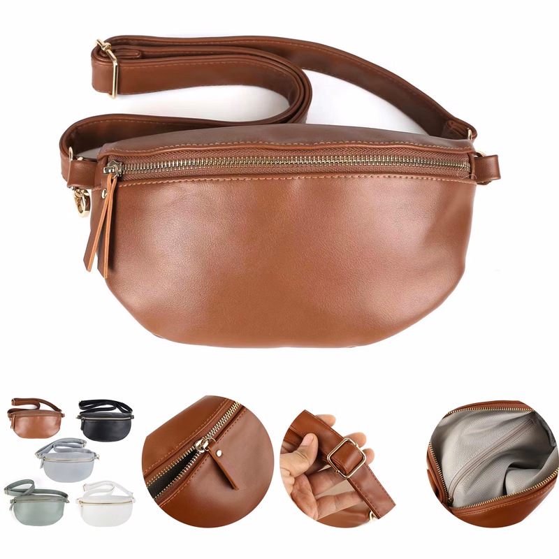 Fashion Soft Leather Fanny Pack