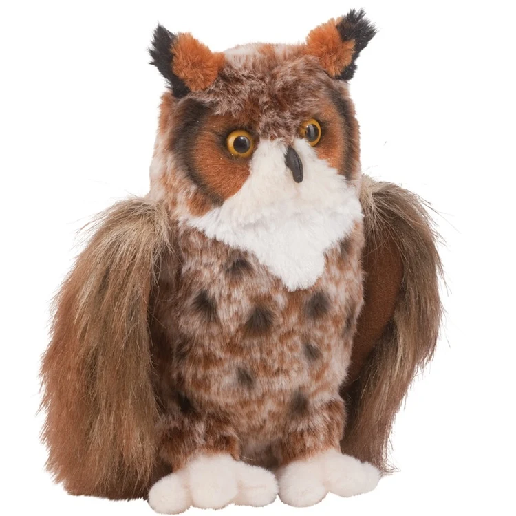 Einstein Great Horned Owl Stuffed Animal 1