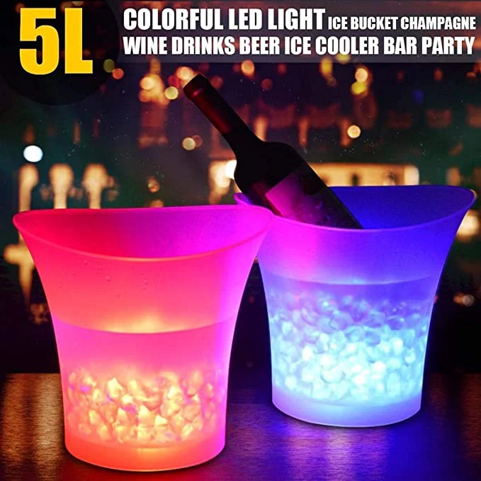 5L Large Capacity Wine Ice Bucket Drink Containers/Multi Colors 1