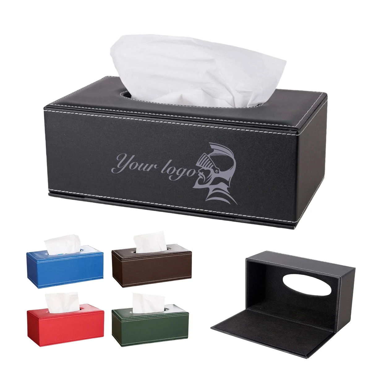 PU Leather Tissue Box Holder 1