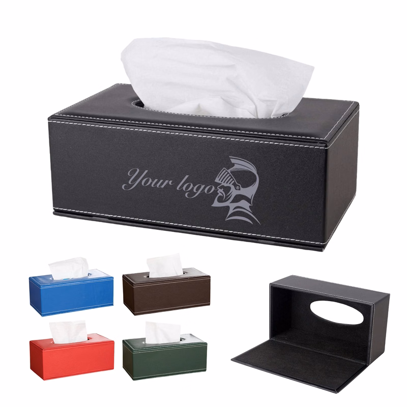 PU Leather Tissue Box Holder