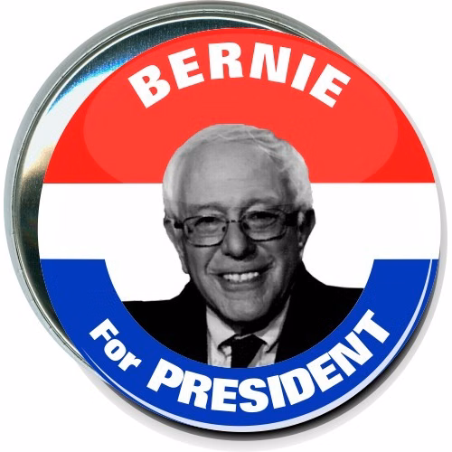 Bernie for President, Kennedy, Political Button