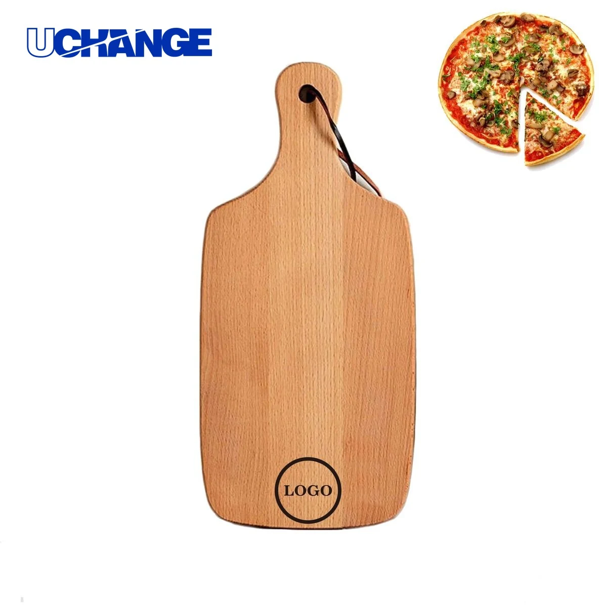 Rectangle Beech Pizza Paddle for Home Baking and Serving 1