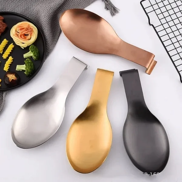 Stainless steel spoon rest / holder for Stove Top Counter 1