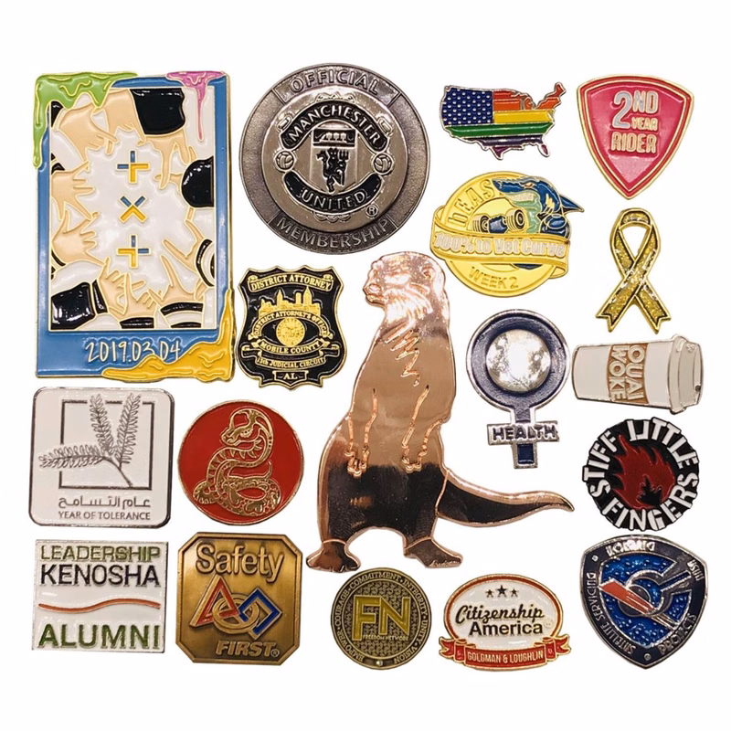 2" Soft Enamel Custom Shaped Lapel Pins