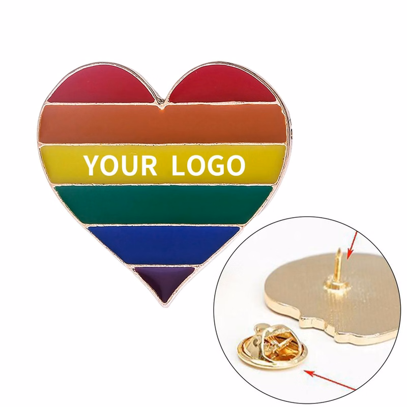 Colorful Pride Support Pin for Festivals and Events
