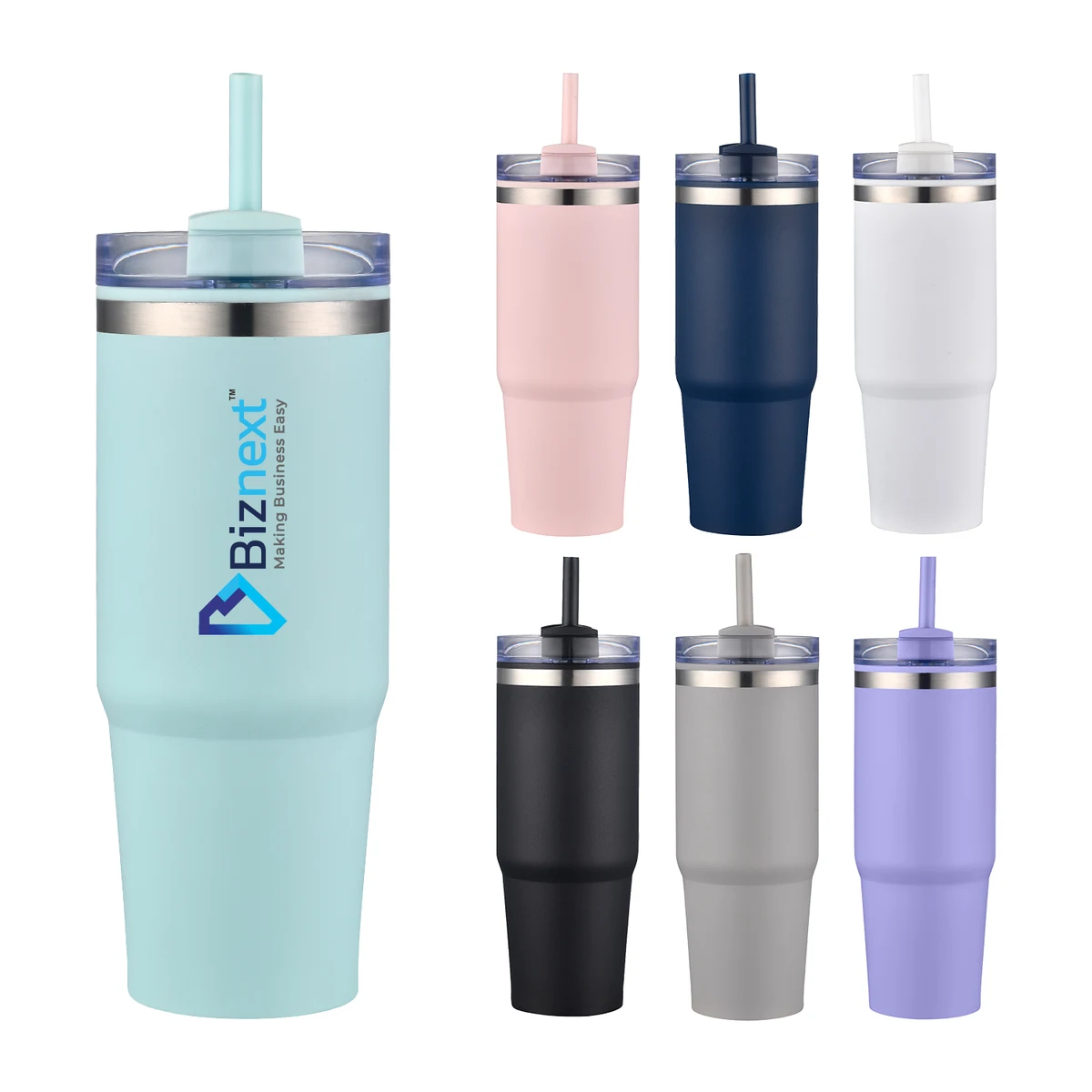 30 oz Travel Tumbler with Straw 1